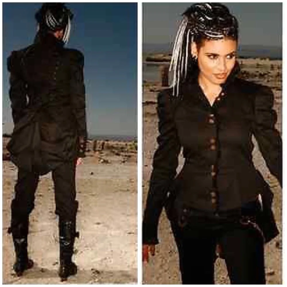 Vintage Lip Service Step Time Victorian bustle jacket Beetlejuice gothic witch - Picture 3 of 7
